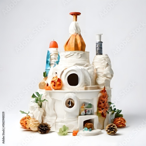 kitchen object design food concept on a white background