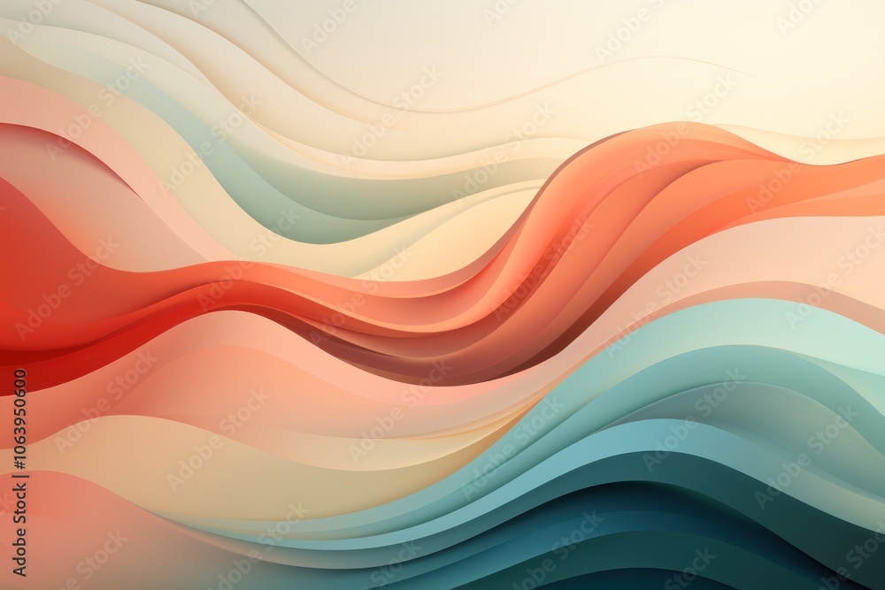 Abstract wavy patterns in soft colors create a soothing visual experience. Abstract wavy patterns in soft colors create a soothing visual experience.