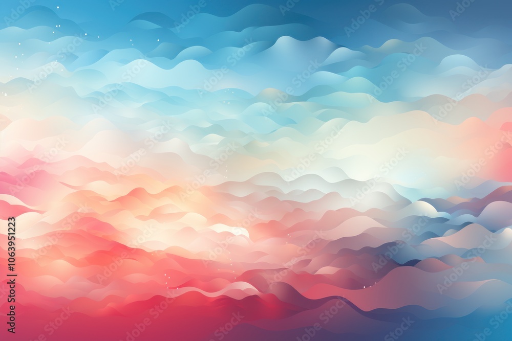 Abstract waves of soft colors blending in a serene gradient, evoking tranquility and calmness. Abstract waves of soft colors blending in a serene gradient, evoking tranquility and calmness.