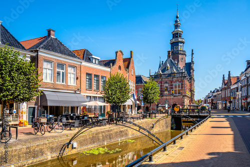 Bild auf Leinwand Altstadt, Bolsward, Niederlande