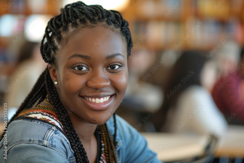Portrait of a high school African American female student Portrait of a high school African American female student