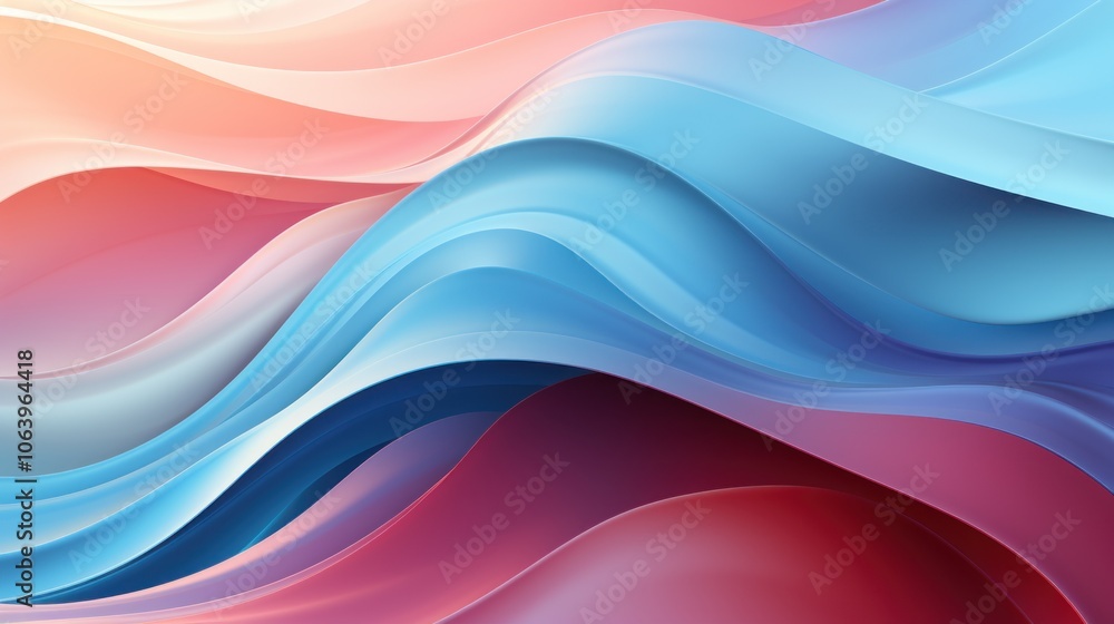 Abstract waves in soft colors create a flowing, dynamic visual effect. Abstract waves in soft colors create a flowing, dynamic visual effect.