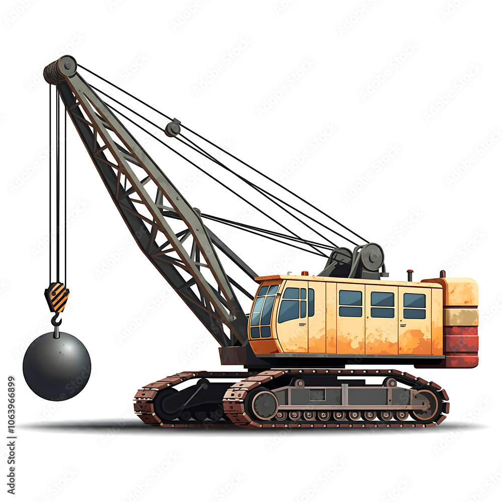 Wrecking Ball Crane\, image size:1000x1000
