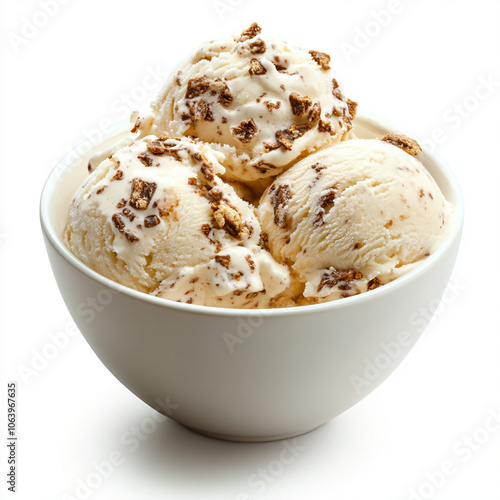 ice cream in a bowl