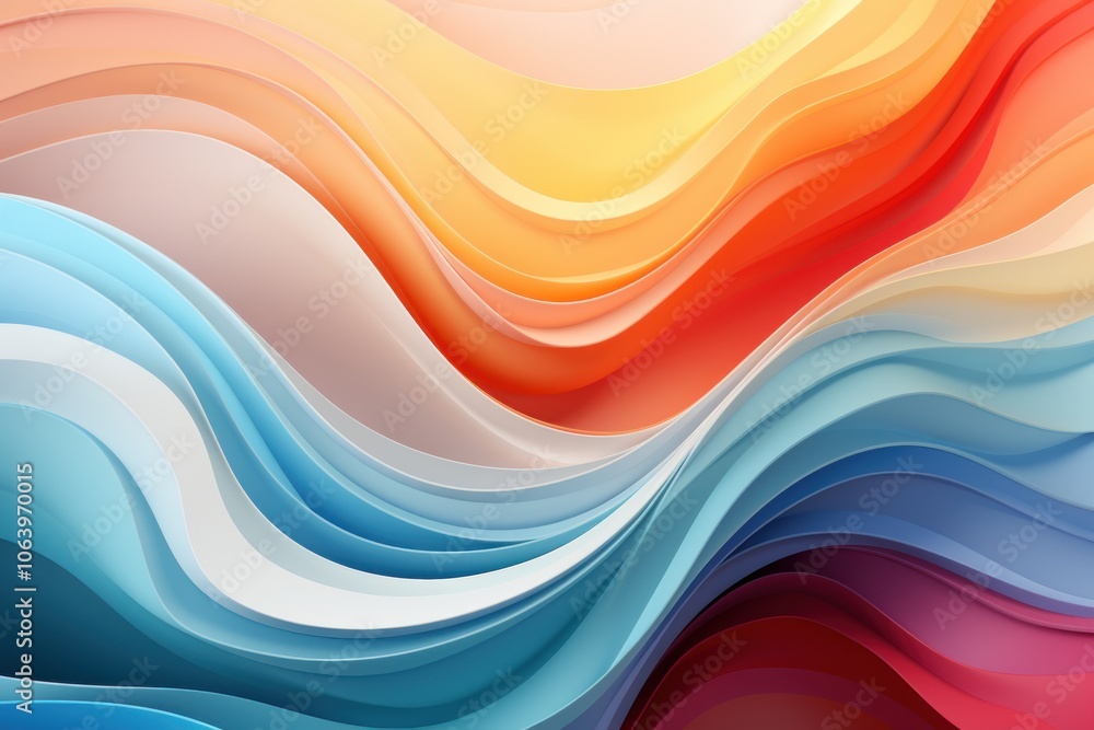 Abstract waves of color blending smoothly in a vibrant, artistic composition. Abstract waves of color blending smoothly in a vibrant, artistic composition.