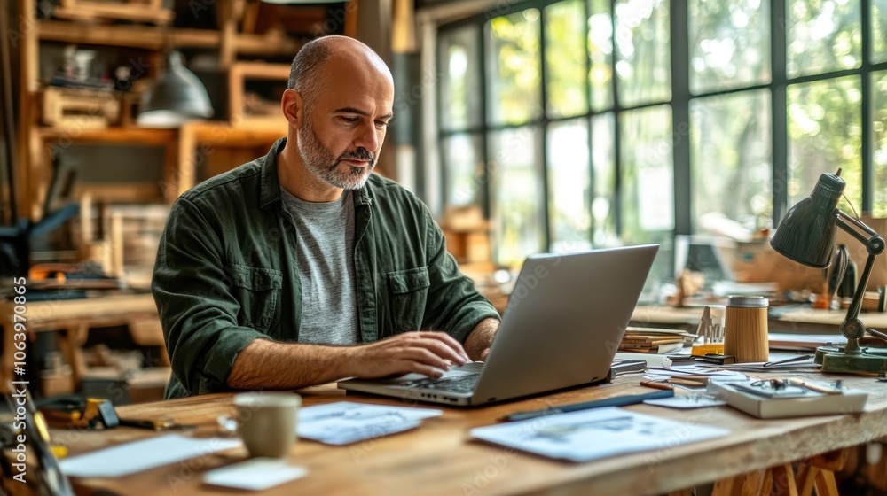 The Man at the Laptop The Man at the Laptop