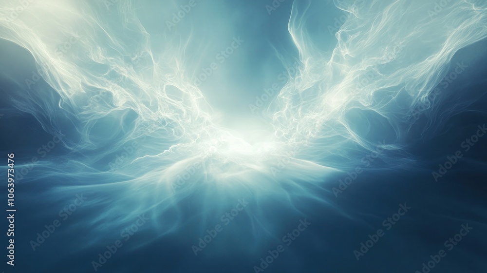 Ethereal light and swirling patterns create a mystical atmosphere. Ethereal light and swirling patterns create a mystical atmosphere.