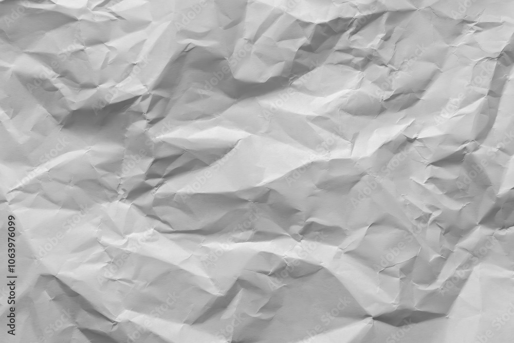 Crumpled white paper as background Crumpled white paper as background