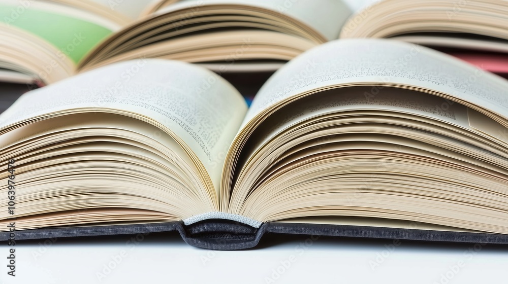 Book is open to a page with a title that reads Book is open to a page with a title that reads