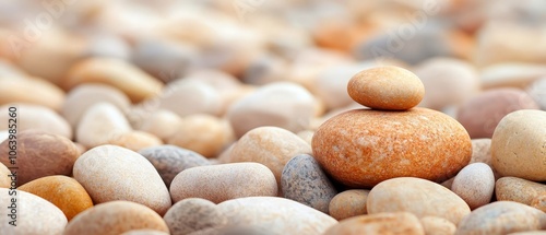  A stack of pebbles resting atop one another