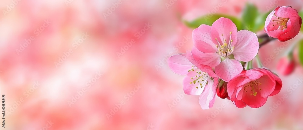  A branch adorned with a cluster of pink flowers