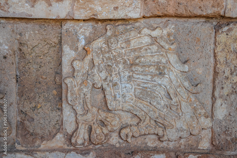 Pre-Hispanic stone engravings with animal figures in the archaeological zone of the pyramids of the Atlanteans, in Tula Hidalgo Pre-Hispanic stone engravings with animal figures in the archaeological zone of the pyramids of the Atlanteans, in Tula Hidalgo