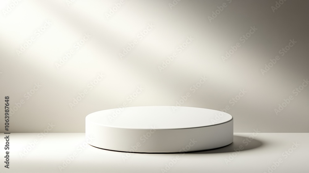 A minimalistic white pedestal with soft illumination, ideal for showcasing products, artworks, or promotional displays, The clean design enhances focus on the items presented, A minimalistic white pedestal with soft illumination, ideal for showcasing products, artworks, or promotional displays, The clean design enhances focus on the items presented,