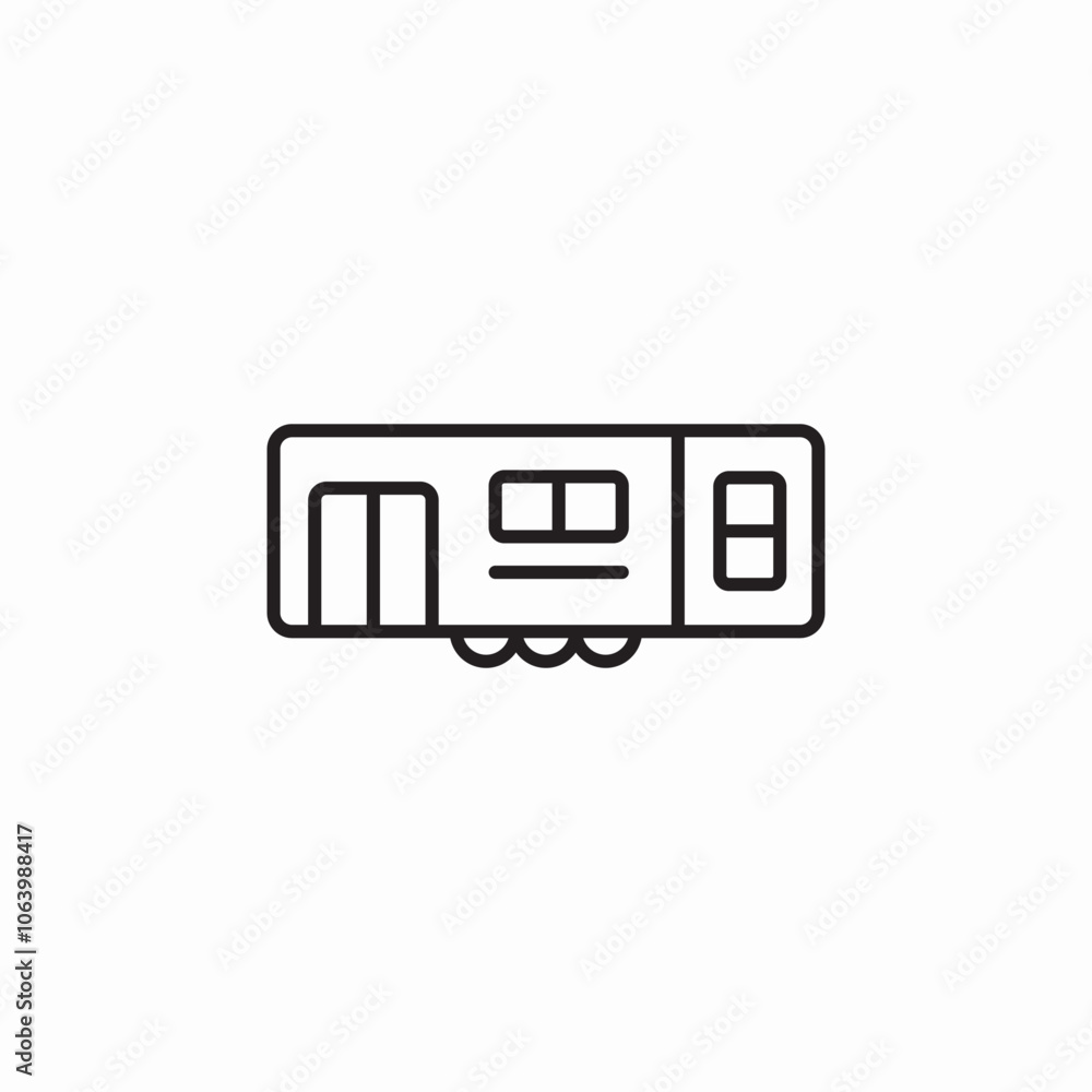 container house icon sign vector container house icon sign vector