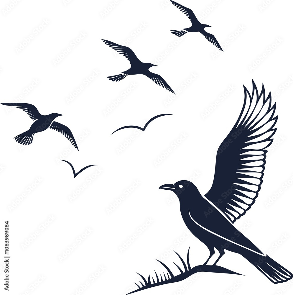 Obraz premium Bird Design ! Fly Birds !