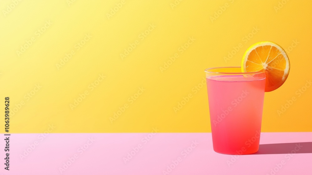 Refreshing Hydration Drink with Citrus Slice Refreshing Hydration Drink with Citrus Slice