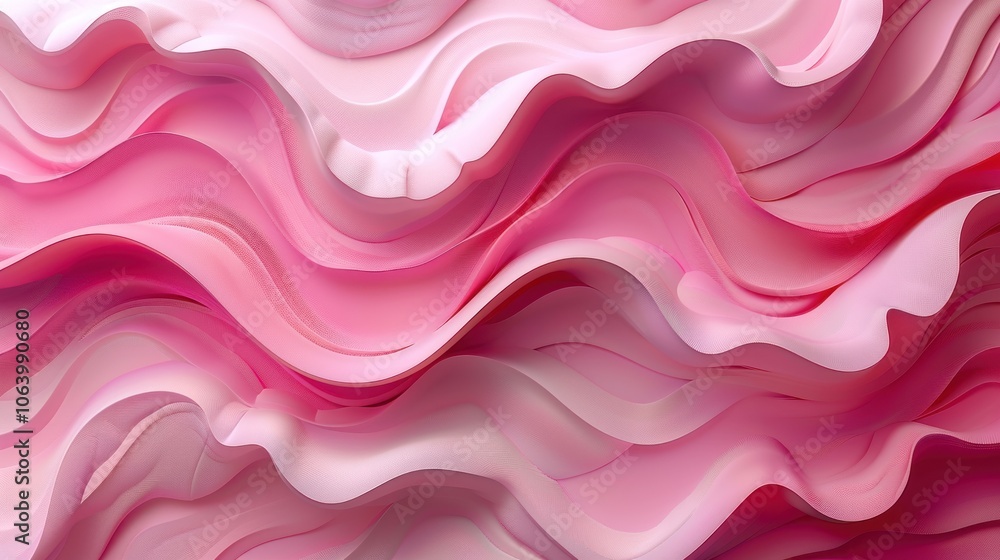 Abstract waves of pink hues creating a smooth, flowing texture.