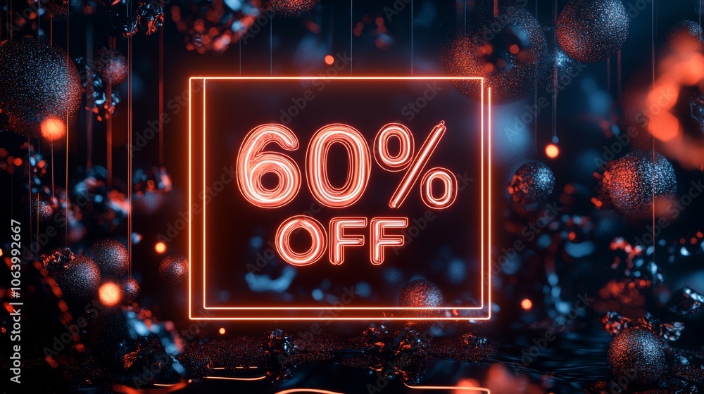 Glowing Neon Frame with Peach Fuzz Text, Abstract Background Design Generative AI Glowing Neon Frame with Peach Fuzz Text, Abstract Background Design Generative AI