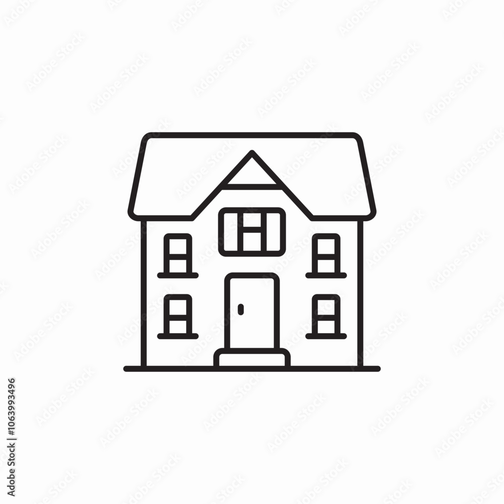 house real esate icon sign vector house real esate icon sign vector