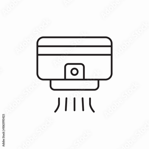 hand dryer icon sign vector