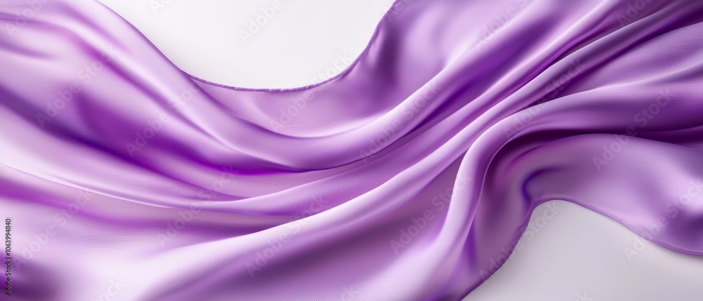A close up of a purple silk fabric on a white background A close up of a purple silk fabric on a white background