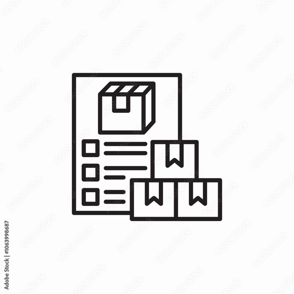 delivery documents icon sign vector delivery documents icon sign vector