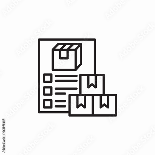 delivery documents icon sign vector