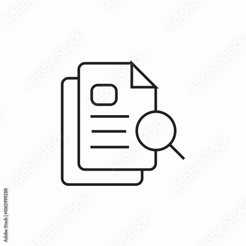 files search icon sign vector