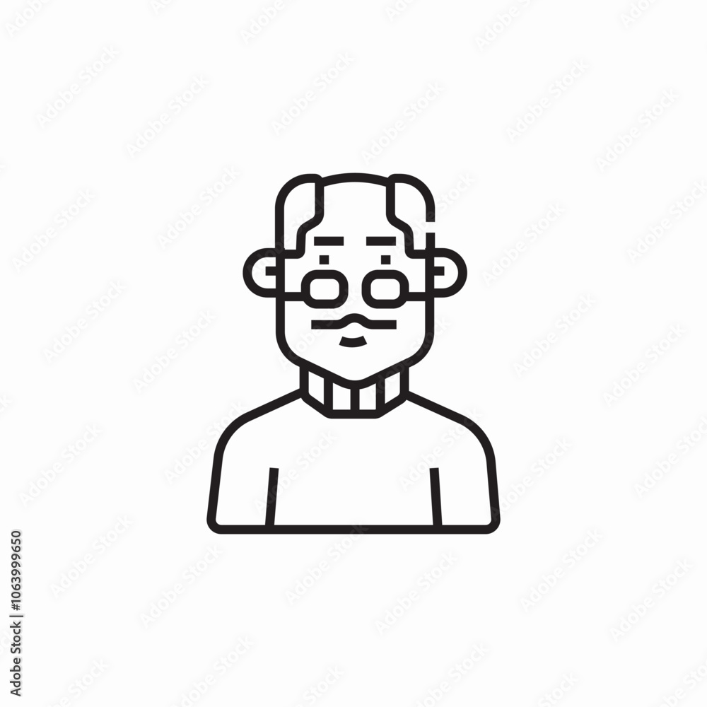 grandpa grandfather icon sign vector grandpa grandfather icon sign vector