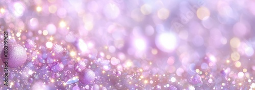 Magical pink and purple glittering bokeh background with sparkling lights