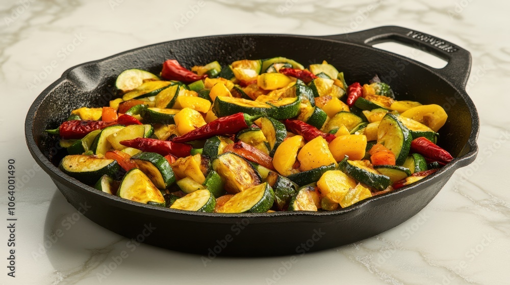 The Colorful Vegetable Skillet The Colorful Vegetable Skillet