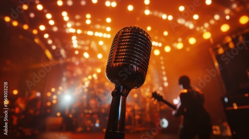 The Vintage Microphone on Stage photo