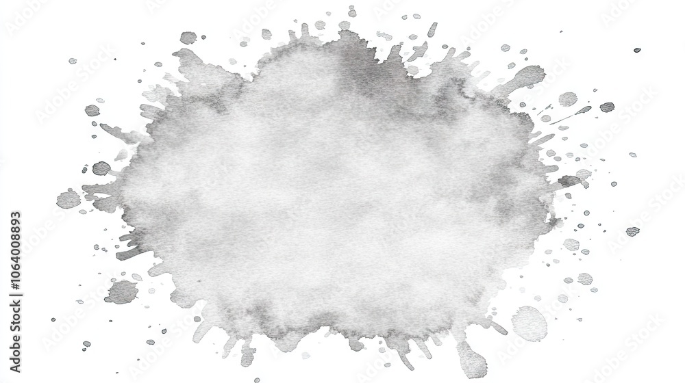 Soft Gray Watercolor Splash Background Design Soft Gray Watercolor Splash Background Design