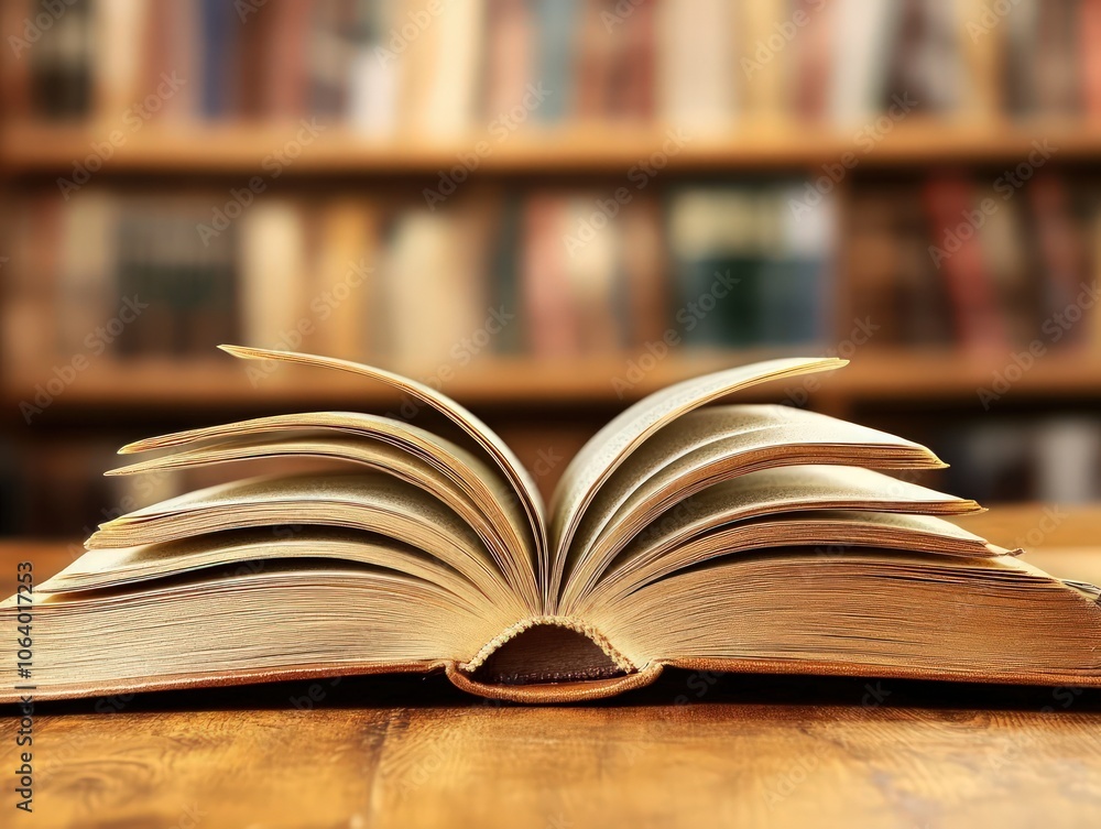 Opened book symbolizing knowledge and education Opened book symbolizing knowledge and education