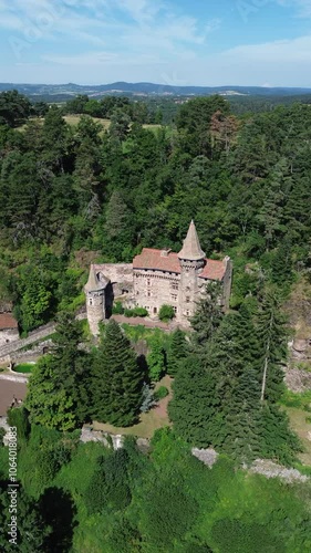 Wallpaper Mural drone video rochelambert castle france europe Torontodigital.ca