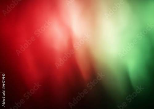 Blurred background with red and green gradient, light sky blue color, mobile wallpaper, flat design, minimalistic, realistic. 