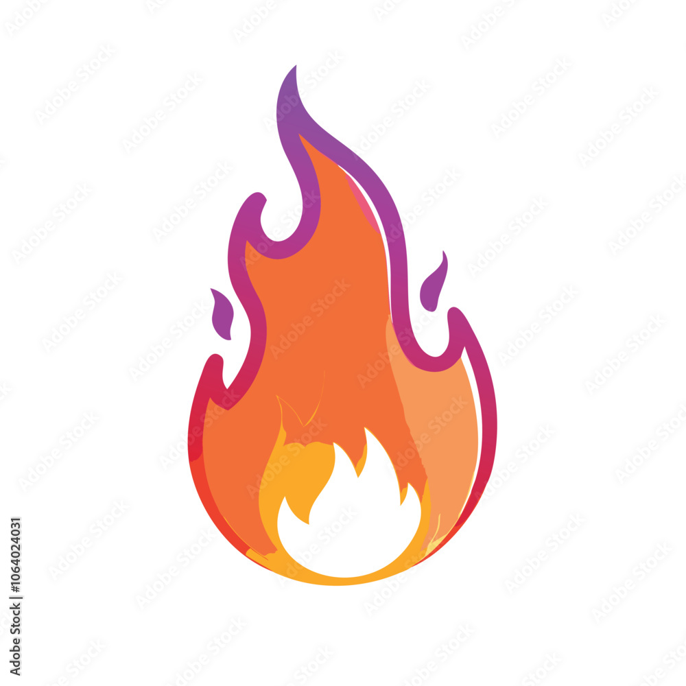Flame icon with detailed orange and yellow fire, Illustration of a vibrant flame in shades of orange and yellow, symbolizing fire, heat, energy, or intensity in a bold, dynamic design. Flame icon with detailed orange and yellow fire, Illustration of a vibrant flame in shades of orange and yellow, symbolizing fire, heat, energy, or intensity in a bold, dynamic design.