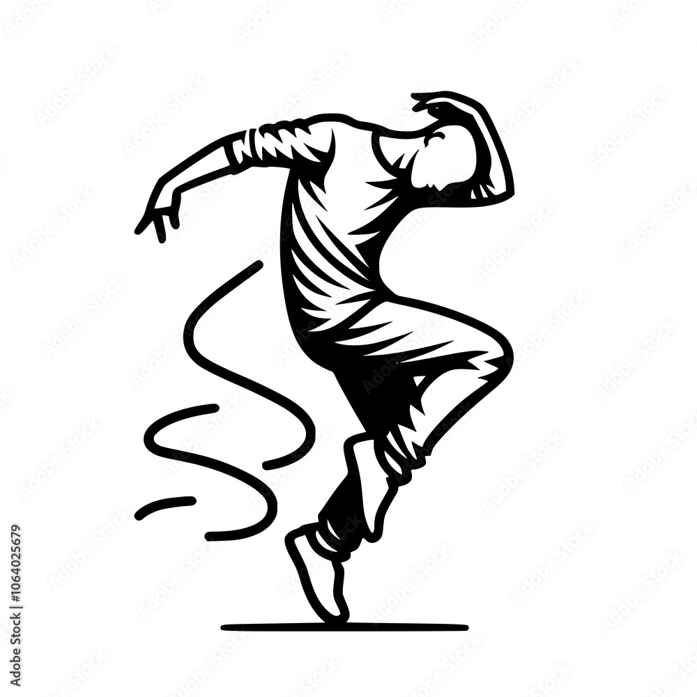 Black and White Vector Silhouettes of Dancers in Aesthetic and Dynamic Poses – Minimalist Art for Motion and Expression Black and White Vector Silhouettes of Dancers in Aesthetic and Dynamic Poses – Minimalist Art for Motion and Expression