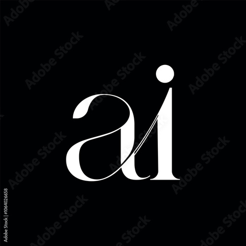 Letter Ai Logo icon design, Modern, Minimalist, Luxury Logo Design