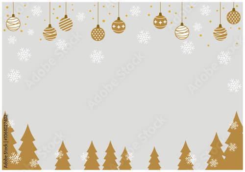 クリスマス背景オーナメント飾り26の5