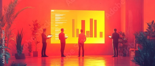 Enhancing Team Performance A Hyperrealistic Depiction of a Collaborative Review Meeting with Data Visualization and Insights