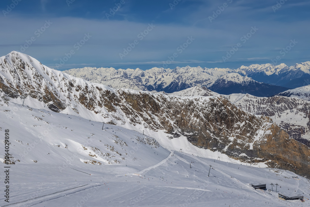 Obraz premium Panorama Hintertux - Skigebiet Österreich