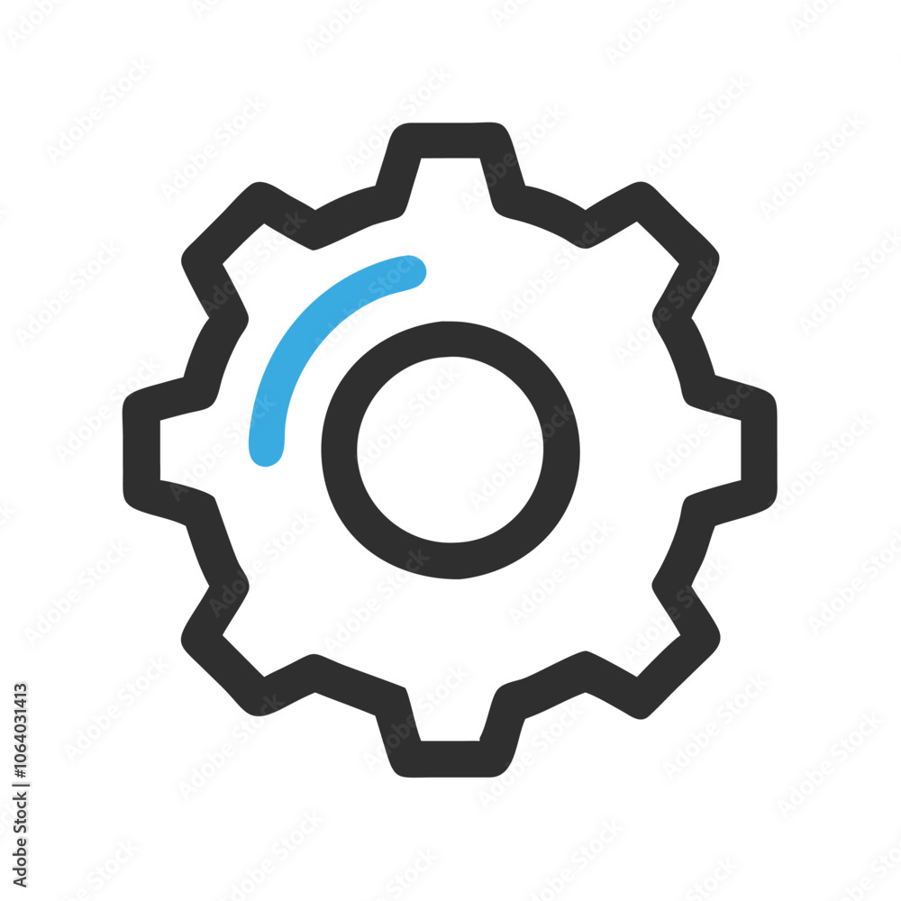 Basic gear icon in black outline, Minimalistic black outline of a single gear, symbolizing settings, mechanics, and configuration in a simple, clean design. Basic gear icon in black outline, Minimalistic black outline of a single gear, symbolizing settings, mechanics, and configuration in a simple, clean design.