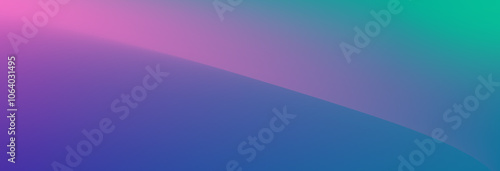 Abstract background with a mesh gradient. Horizontal background with blurring, mixing and transition of blue, green and pink colors. Vector illustration for banner, website, presentation and flyer