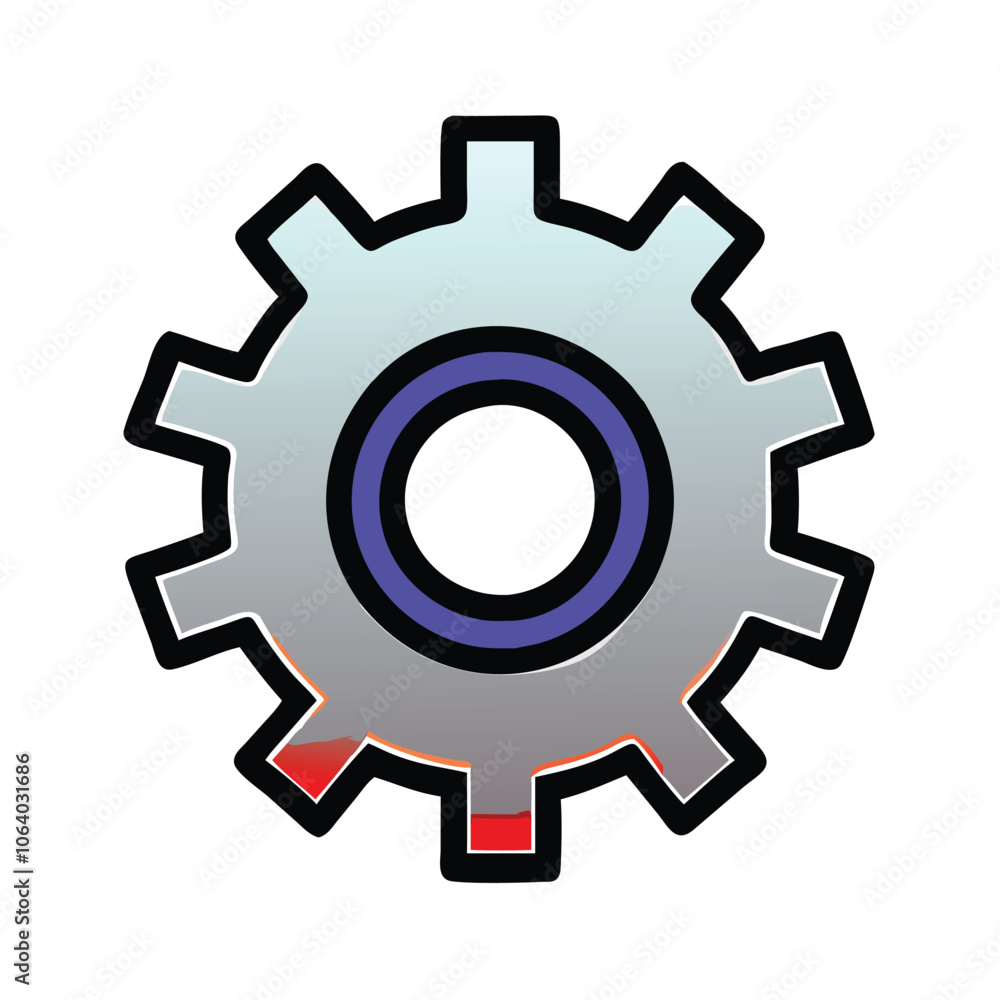 Gradient gear icon symbolizing settings, Illustration of a gear icon with a gradient effect, representing settings, engineering, mechanics, and configuration in a modern style.
Gradient gear icon symbolizing settings, Illustration of a gear icon with a gradient effect, representing settings, engineering, mechanics, and configuration in a modern style.