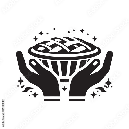 Tasty Pies Silhouette Vectors for Bakery and Dessert Designs