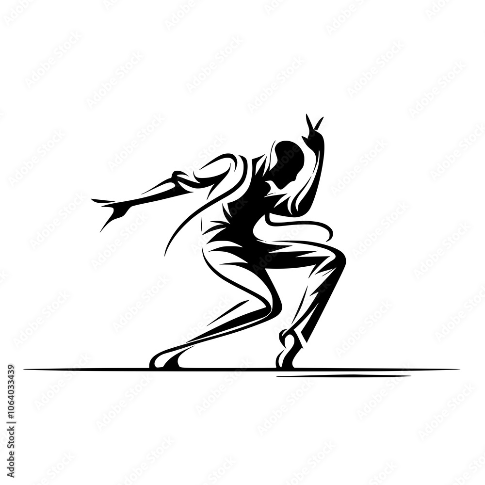 Black and White Vector Silhouettes of Dancers in Aesthetic and Dynamic Poses – Minimalist Art for Motion and Expression Black and White Vector Silhouettes of Dancers in Aesthetic and Dynamic Poses – Minimalist Art for Motion and Expression
