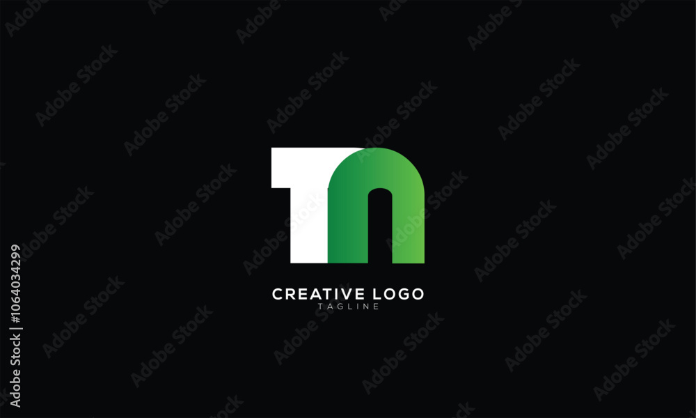 TN Abstract initial monogram letter alphabet logo design TN Abstract initial monogram letter alphabet logo design