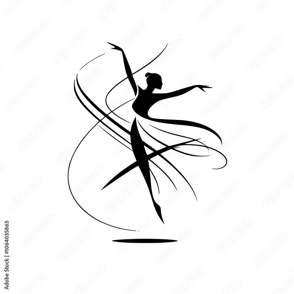 Black and White Vector Silhouettes of Dancers in Aesthetic and Dynamic Poses – Minimalist Art for Motion and Expression Black and White Vector Silhouettes of Dancers in Aesthetic and Dynamic Poses – Minimalist Art for Motion and Expression