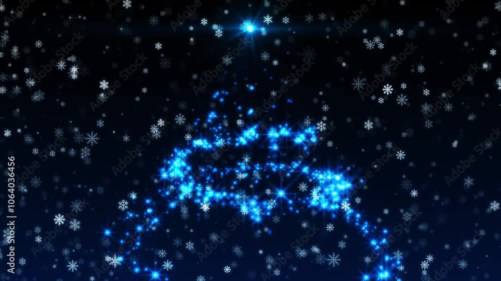 Christmas loop background material Christmas loop background material